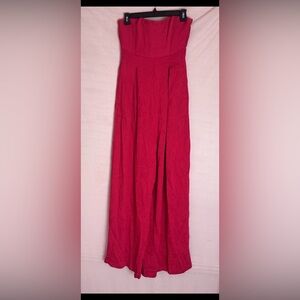 Endless Rose Red Jumpsuit with pockets